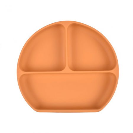 Set hranire bebelusi, 6 piese, diversificare, silicon fara BPA, Empria, Portocaliu [3]