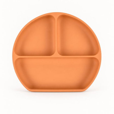 Set hranire bebelusi, 6 piese, diversificare, silicon fara BPA, Empria, Portocaliu [7]