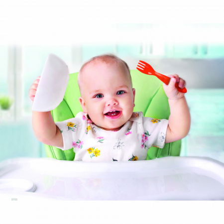 Set lingurita si furculita diversificare bebelusi BabyJem, Diverse culori [3]