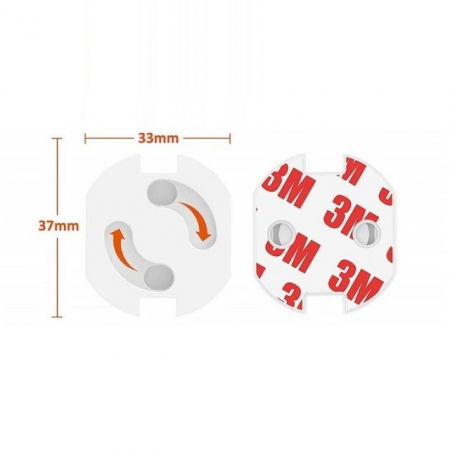 Set protectie priza copii, 10 bucati cu adeziv [10]