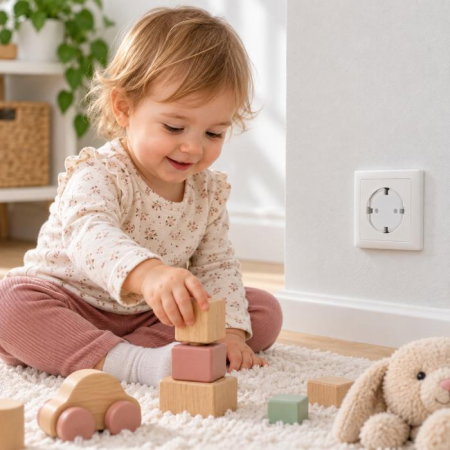 Protectii utile - Set protectie prize copii, 20 bucati clasice