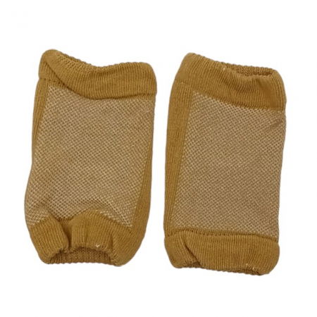 Set protectii anti-alunecare bebe, genunchiere si sosete, Maro [4]