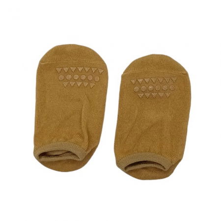 Set protectii anti-alunecare bebe, genunchiere si sosete, Maro [2]