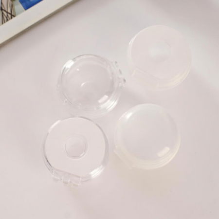 Set protectii butoane aragaz - plita, Empria, 2 bucati, 7.5x4.6 cm, Alb [6]
