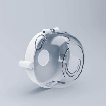 Protectii utile - Set protectii butoane aragaz - plita, Empria, 2 bucati, 7.5x4.6 cm, Alb