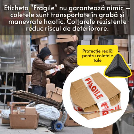 Set protectii de colt pentru cutii de carton, expedieri sigure, Empria, 50 bucati, 5.4x5.4x5.4x0.1 cm [2]