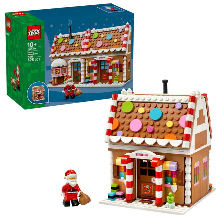 LEGO - Seturi emblematice -  Casa festiva din turta dulce (40809), 498 piese