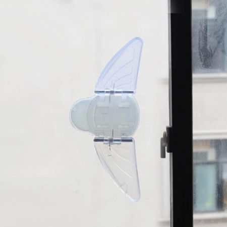 Siguranta fluture blocator usi si geamuri glisante, 17 x 6 x 0.5 cm, Transparent [4]