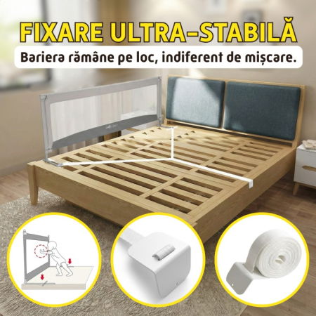 Bariere protectie pentru pat - Sistem ancorare suplimentara pentru bariera protectie pat copii