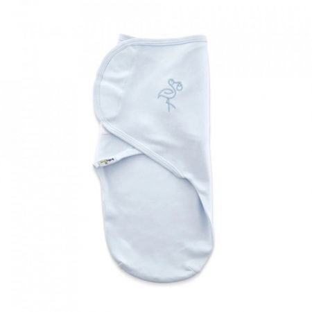Sistem de infasare din bumbac 0-3 luni BabyJem Swaddle, Bleu [2]