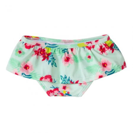 Haine plaja / inot - Slip copii - Chilotei pentru Inot, Protectie Soare UPF50+, Floral Mint, Diverse marimi