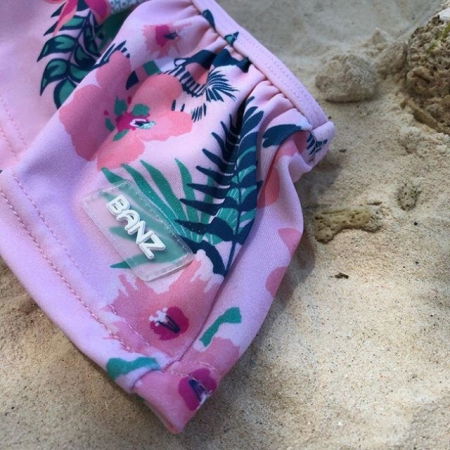 Slip copii - Chilotei pentru Inot, Protectie Soare UPF50+, Floral Pink, Diverse marimi [10]
