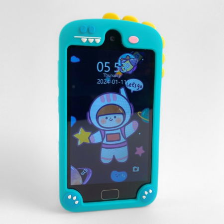 Smartphone copii jucarie educativa video foto 32gb TF card rezolutie 480*800 display 10cm, Bleu [35]
