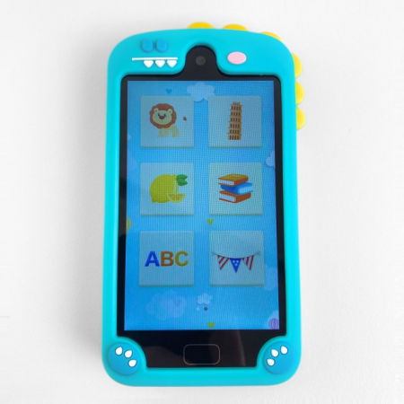 Smartphone copii jucarie educativa video foto 32gb TF card rezolutie 480*800 display 10cm, Bleu [34]