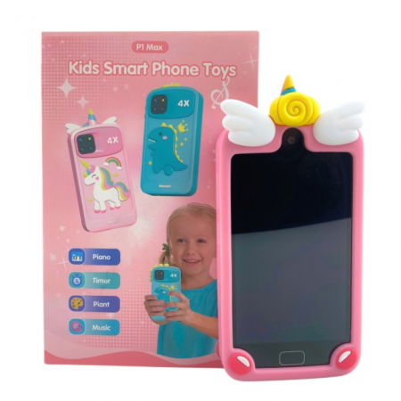 Smartphone copii jucarie educativa video foto 32gb TF card rezolutie 480*800 display 10cm, Diverse culori [11]