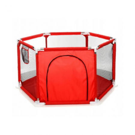 Spatiu de joaca tarc bebe, hexagonal, Empria, Rosu [8]