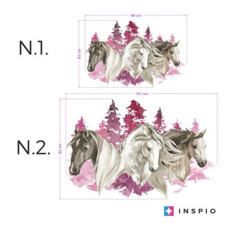 Sticker pentru Fete - Cai, Diverse marimi [2]