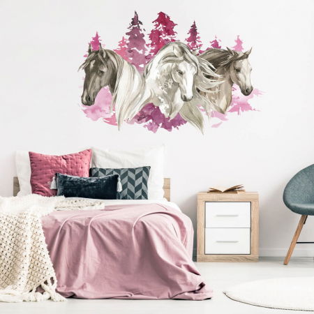 Stickere decorative - Sticker pentru Fete - Cai, Diverse marimi