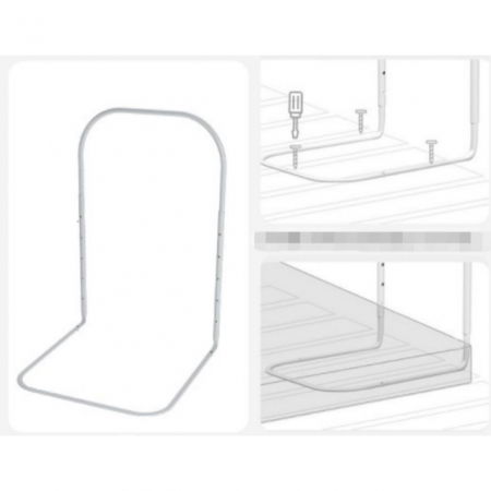 Aparatori laterale patut bebe - Suport metalic Mini-Bumper, inaltime ajustabila intre 40-60 de cm