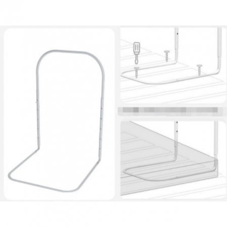 Aparatori laterale patut bebe - PRODUS RESIGILAT - Suport metalic Mini-Bumper, inaltime ajustabila intre 40-60 de cm - Copie