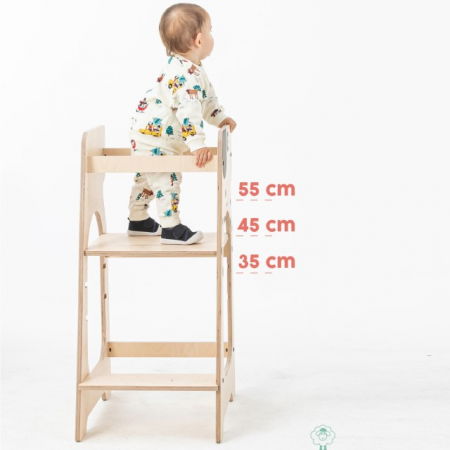Turn de invatare MamaToyz Learning Tower din lemn, Catelus [2]