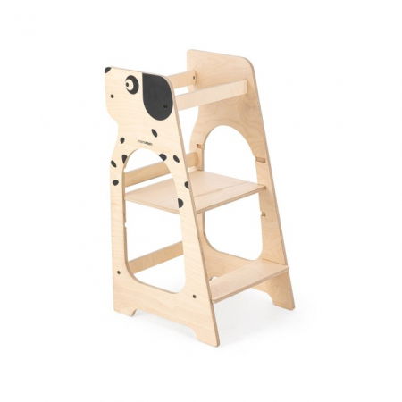 Scaune masa - Turn de invatare MamaToyz Learning Tower din lemn, Catelus