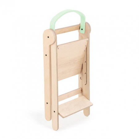 Turn de invatare pliabil MamaToyz Learning Tower din lemn, Verde [2]