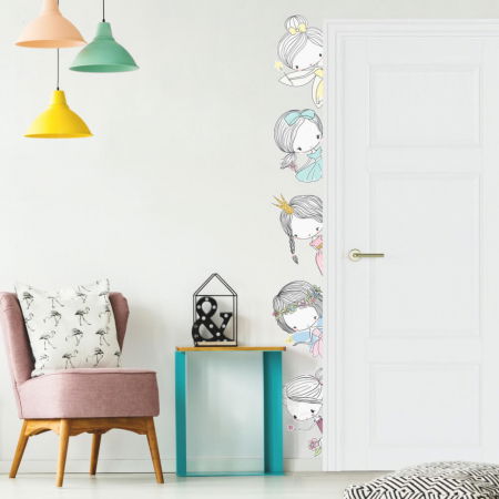 Stickere decorative - Zane INSPIO in jurul usii - autocolante pentru fete, Diverse modele