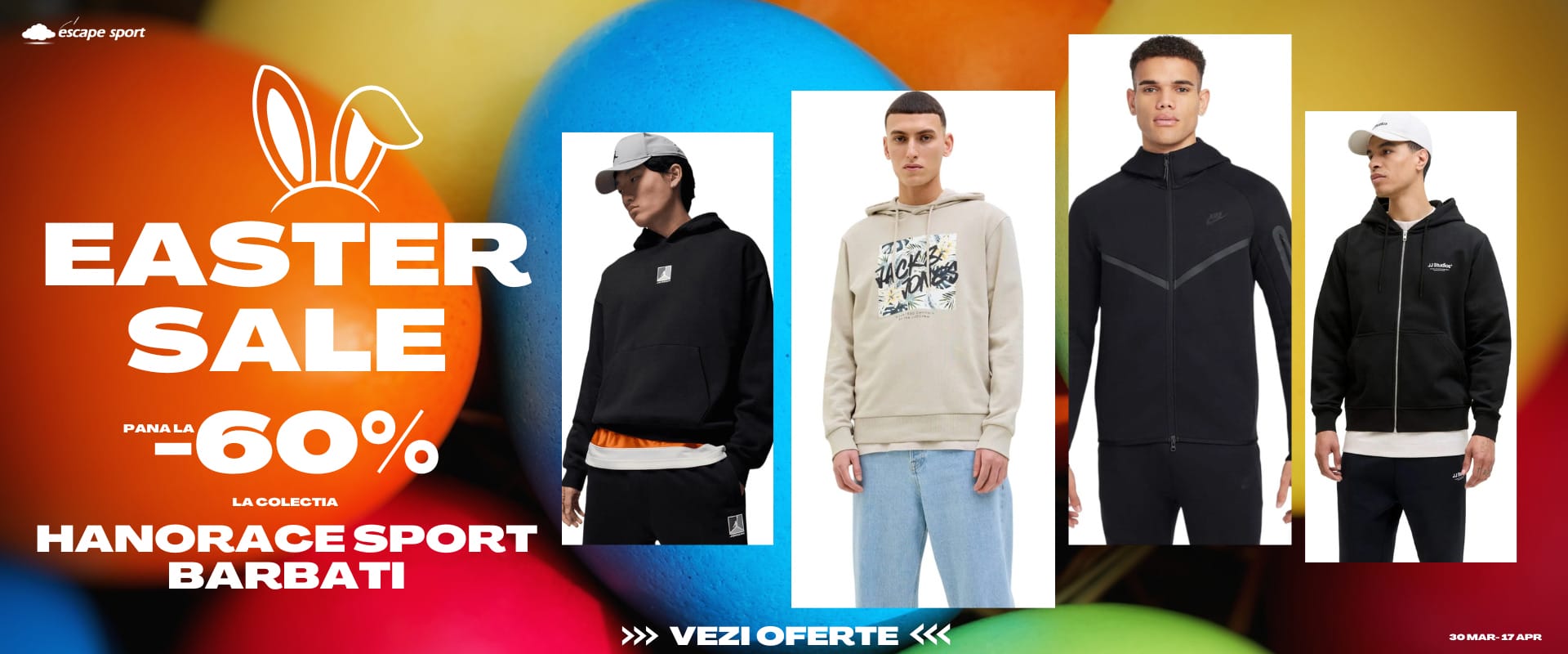 D Hanorace sport barbati