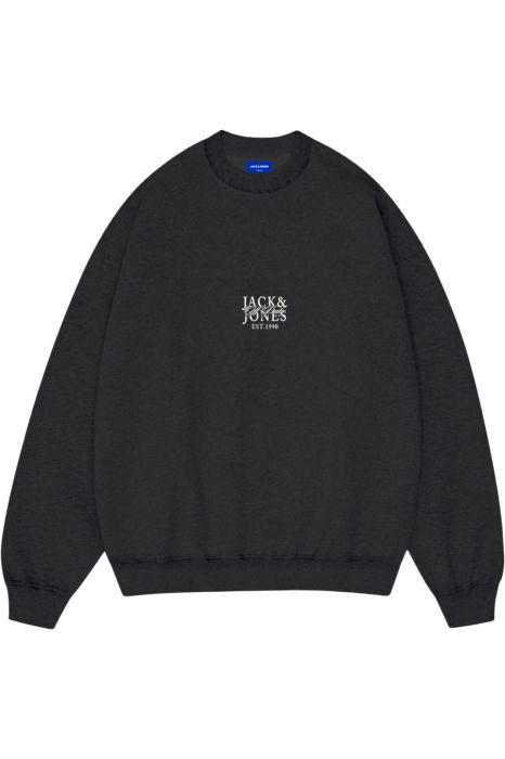 Bluza JACK &JONES Bleecker Aop Box Crew JNR - 12293295-Black [1]