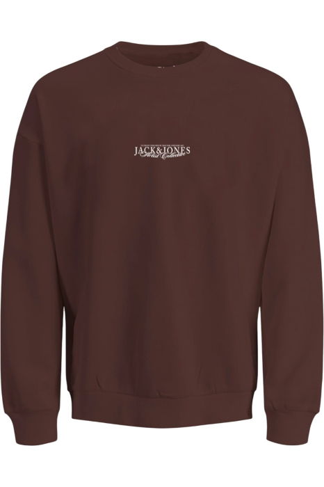 Bluza JACK &JONES Bleecker Aop Box Crew JNR - 12293295-Deep Mahogany [1]
