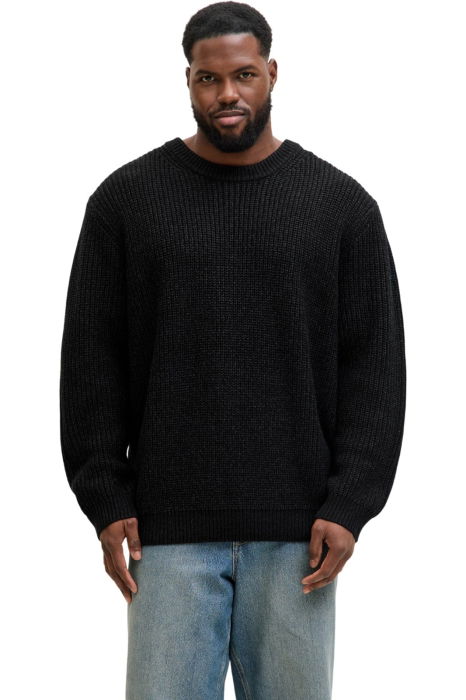 Bluza JACK &JONES Bleeker Knit Crew BF PLS - 12287078-Black [1]