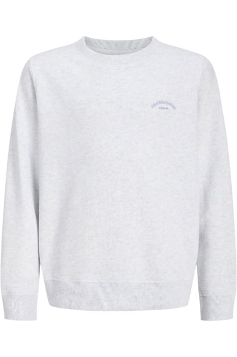 Bluza JACK &JONES College Logo Crew JNR - 12289943-White Melange [1]