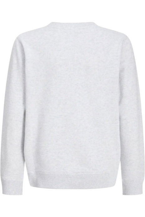 Bluza JACK &JONES College Logo Crew JNR - 12289943-White Melange [2]