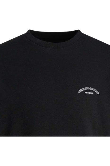 Bluza JACK &JONES College Logo Crew PLS - 12296064-Black [2]