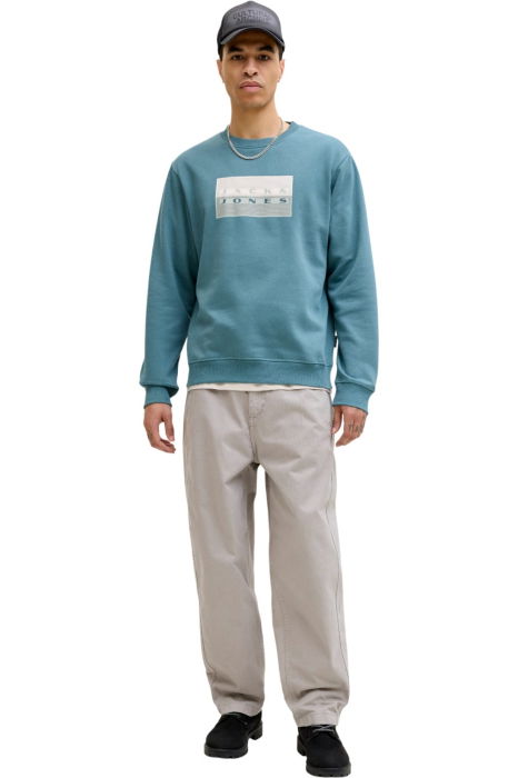 Bluza JACK &JONES Fusion Graphic Sweat Crew - 12289807-North Atlantic [5]