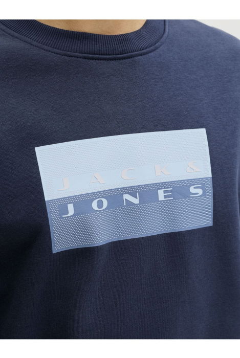 Bluza JACK &JONES Fusion Graphic Sweat Crew - 12289807-Outer Space [3]