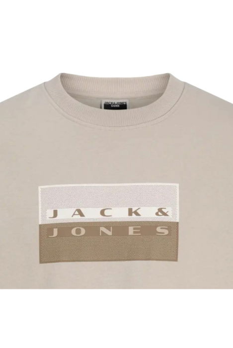 Bluza JACK &JONES Fusion Graphic Sweat Crew - 12289807-Pure Cashmere [2]