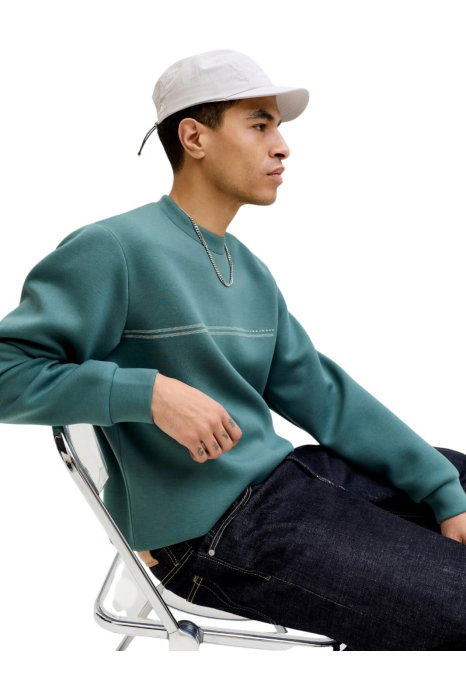 Bluza JACK &JONES Fusion Scuba Sweat Crew - 12289830-North Atlantic [5]