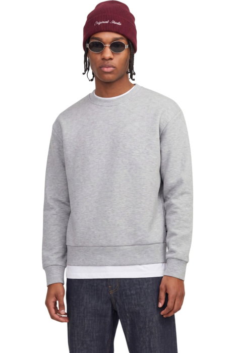 Bluza JACK &JONES Legacy Sweat Scuba LN BF - 12306535-Light Grey Melange [1]