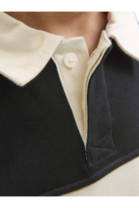 Bluza JACK &JONES Norrebro Blocking Sweat Polo JNR - 12284371-Black [3]