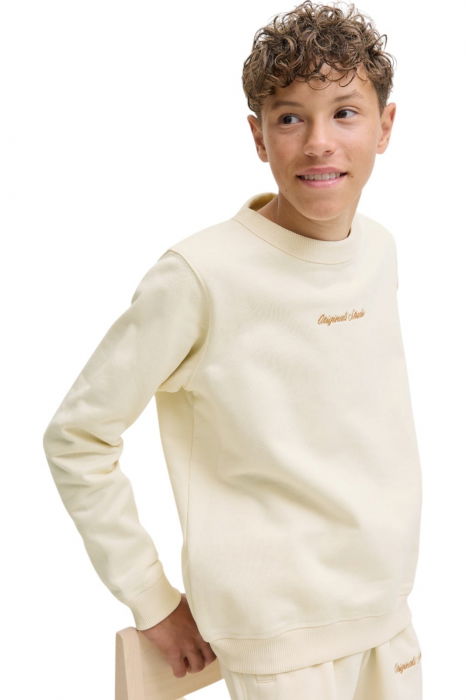 Bluza JACK &JONES Norrebro EMB JNR - 12284064-Antique White [5]