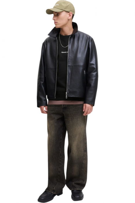 Bluza JACK &JONES Norrebro Emb Sweat Crew - 12282893-Black [6]