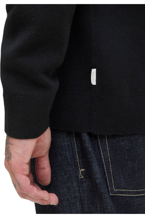 Bluza JACK &JONES Norrebro Light Knit Crew Sn - 12284844-Black [3]