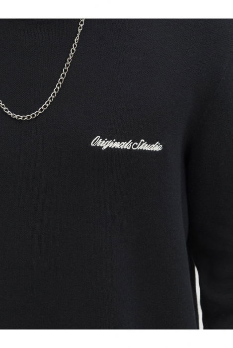 Bluza JACK &JONES Norrebro Light Knit Crew Sn - 12284844-Black [4]