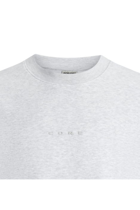 Bluza JACK &JONES Point Badge Crew BF - 12285667-White Melange [2]