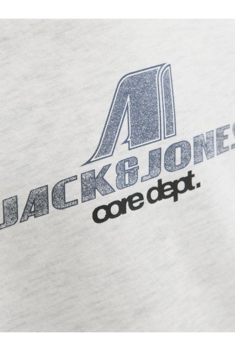Bluza JACK &JONES Tier Print Crew SN JNR - 12284002-White Melange [3]