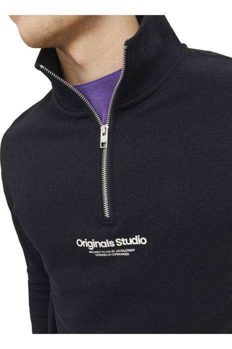 Bluza JACK &JONES Vesterbro Qtr Zip - 12241777-Black [5]