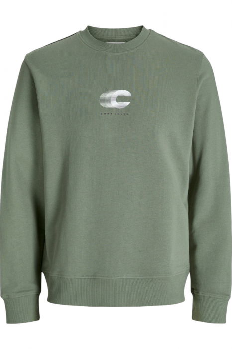 Bluza JACK &JONES Vibrant Crew Back Print - 12277749-Sea Spray [1]