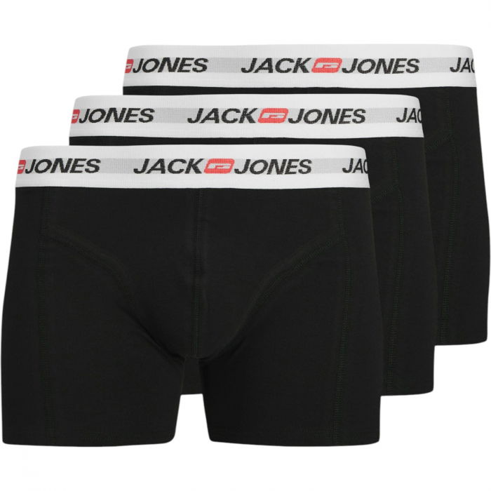 Boxeri JACK &JONES Corp Old Logo Trunks 3 perechi - 12282733-Black [1]